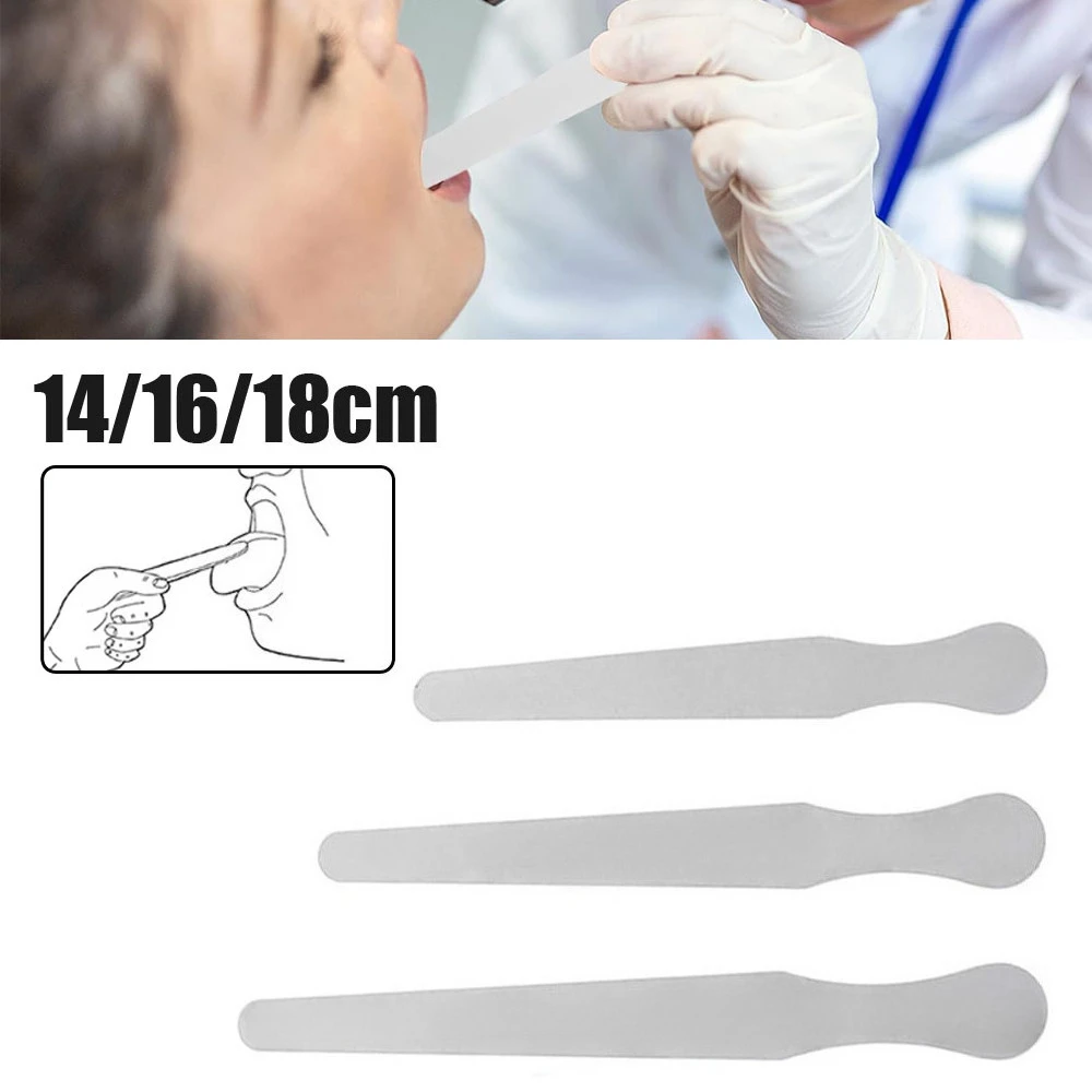 

Tongue Depressor 14/16/18cm Stainless Steel Waxing Wax Spatula Medical Oral Examination Tongue Depressor Sticks Kit Tool