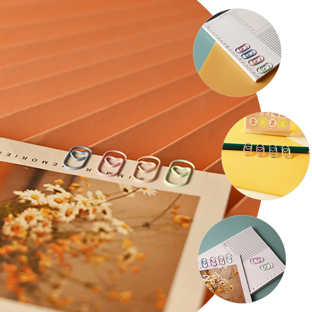 200pcs Mini Craft Clips Metal Multi-Use Diy Document Decorative Bookmarks Photo Albums Envelopes Small Office Paper File