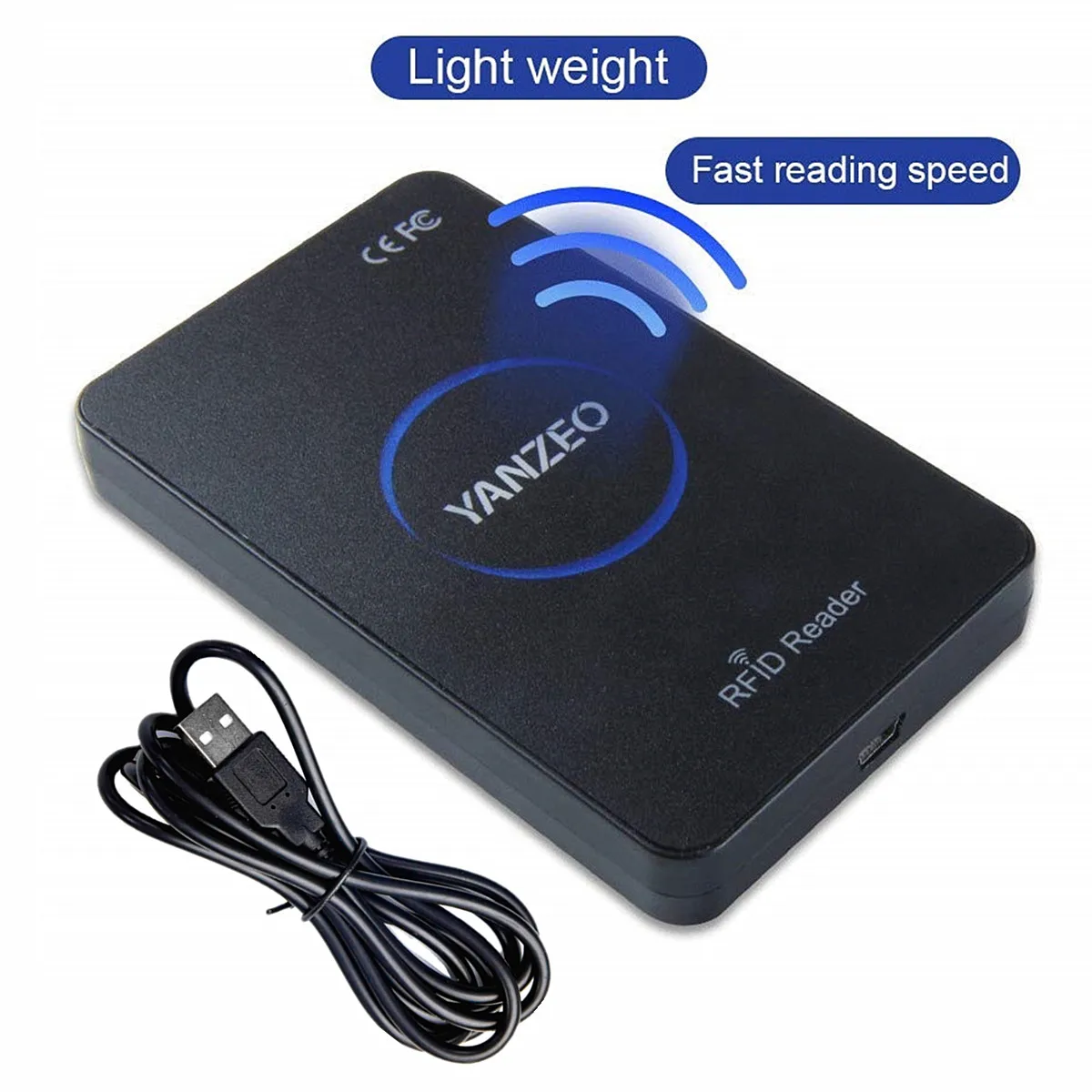 

Yanzeo SR360 Desktop UHF RFID Card Reader Writer 865Mhz~915Mhz Access Control System POS Warehousing With Cable