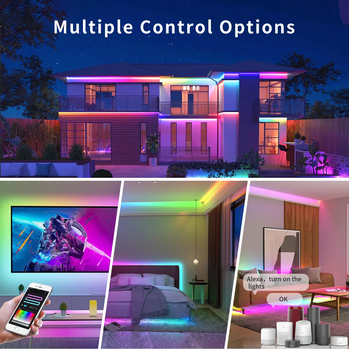 DC12V-24V WIFi Dream Color APP Controller WiFi Mini Fantasy Wireless Remote Control Light and Music C