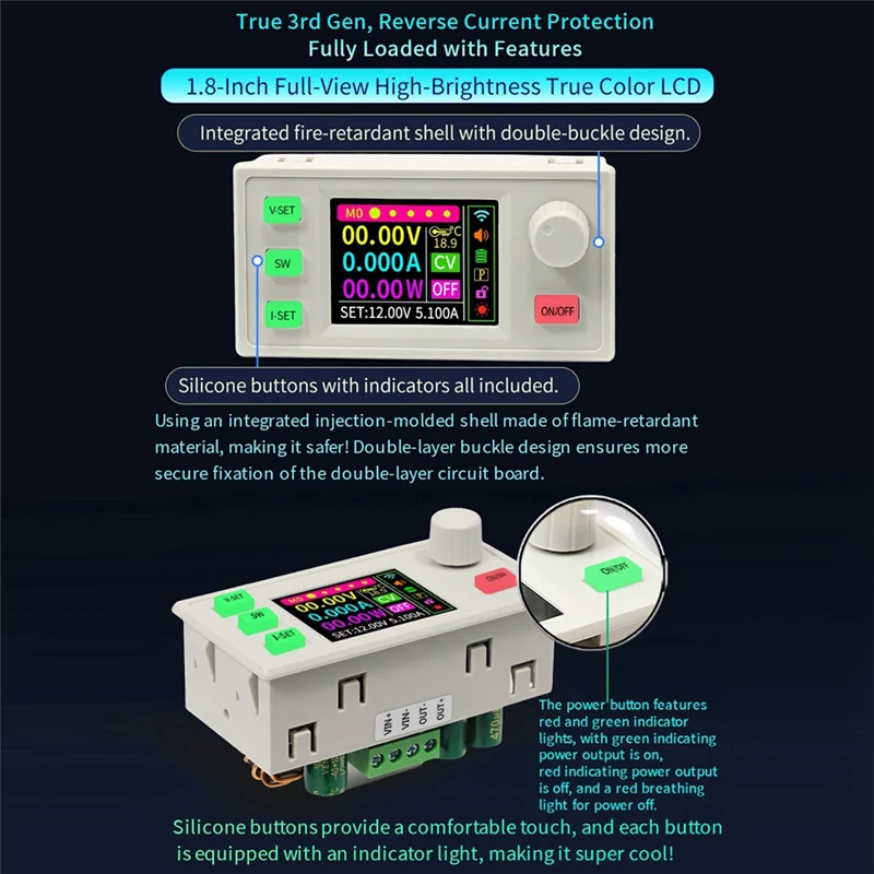 ABZW SK120S CNC Finished Adjustable DC Regulated Power Supply Constant Voltage Constant Current 7A 120W Step-Down Module