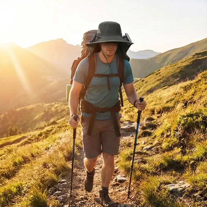 

Summer Outdoor Sun Hat Rechargeable Fan Sun Lightweight Design D0UB