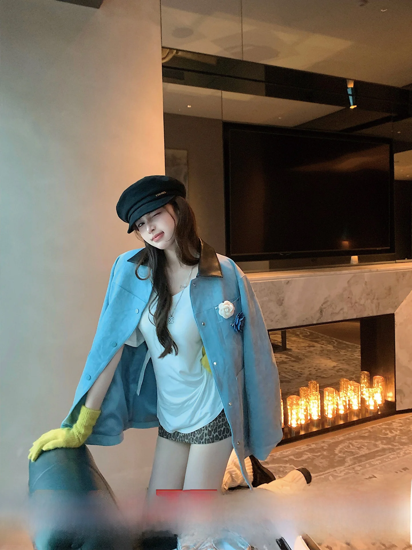 okaaay-color-blo-casual-classic-collar-jaet-loose-fit-ladies-faion-windproof-polyester-blend-long-sve-ort-coat