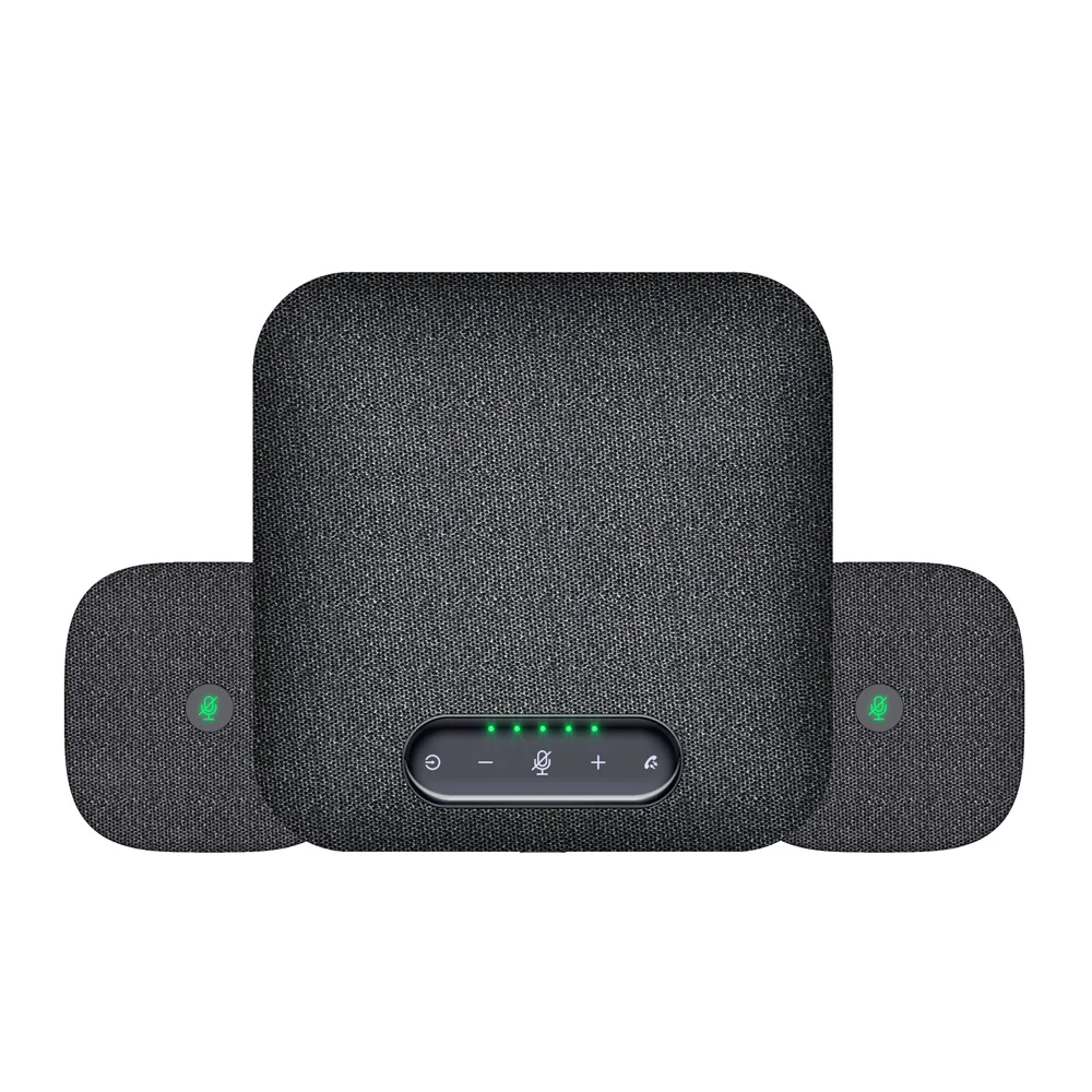 portable speaker wireless speakerphone Hi-fi speaker with two Extension microphones suitable for Medium size room