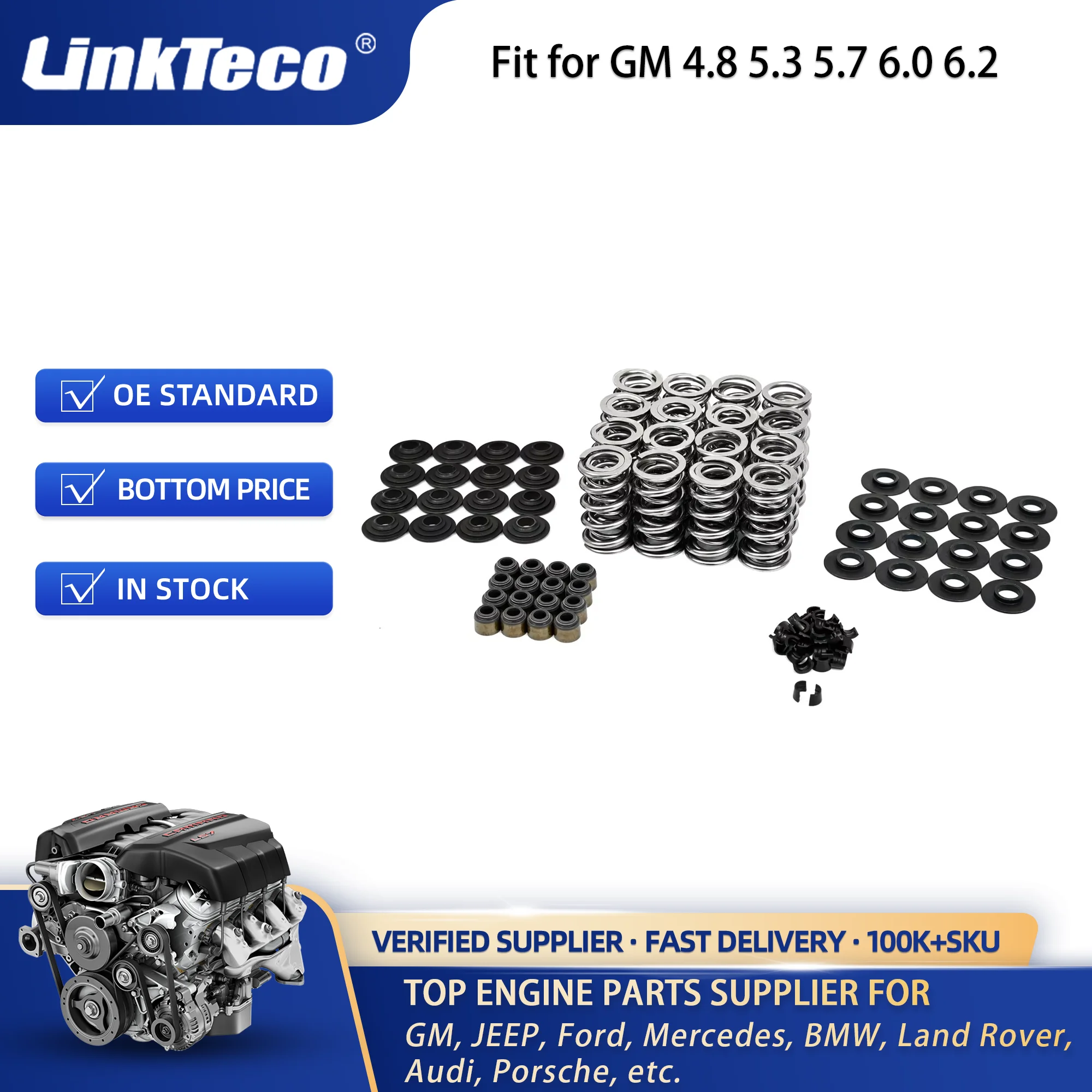 Linkteco محرك المرحلة 4 عمود الحدبات توربو عمود الحدبات عدة ل LS LS1 LS2 LS3 LSX 4.8 5.3 6.0 6.2 211-004 33439155R1 PR7400312-16