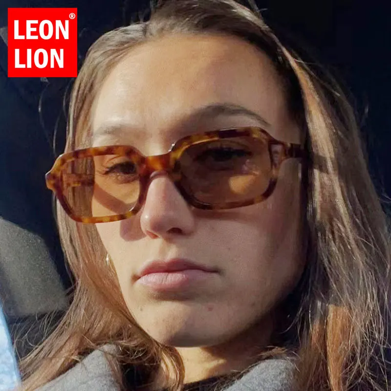 

LeonLion Vintage Square Sunglasses Women Classic Luxury Brand Eyeglasses Men Small Frame Glasses Retro High Quality Gafas De Sol