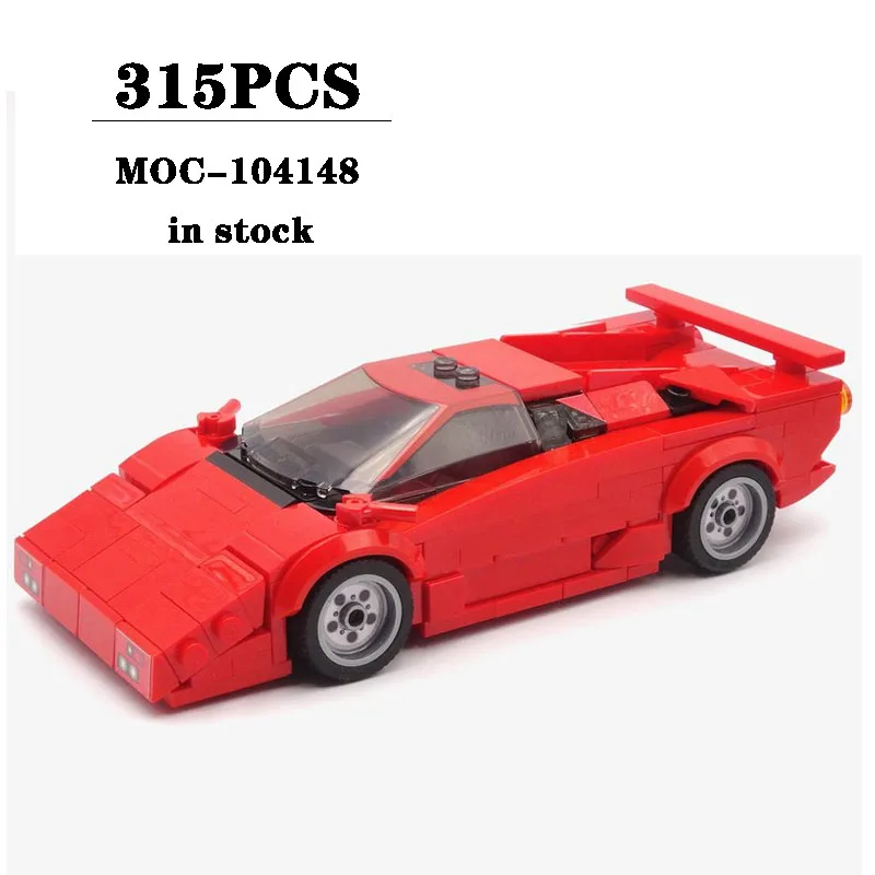 

Building Block MOC-104148 Small Sports Car Assembly Model 315PCS Adult and Child Puzzle Education Birthday Christmas Toy Gift