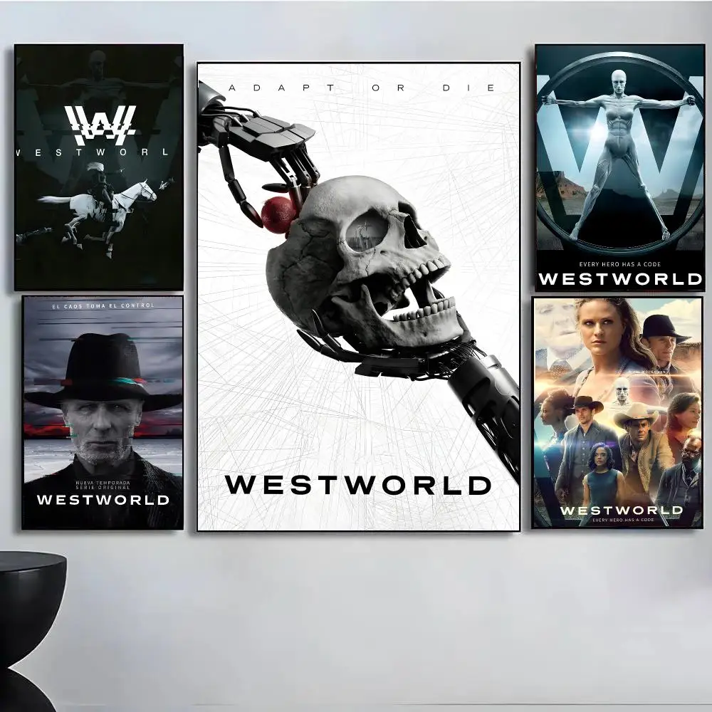 Teleplay W-Westworld Poster High Quality Wall Art For Home Office Bedroom Living Room Hallway Bar Perfect Gift Idea