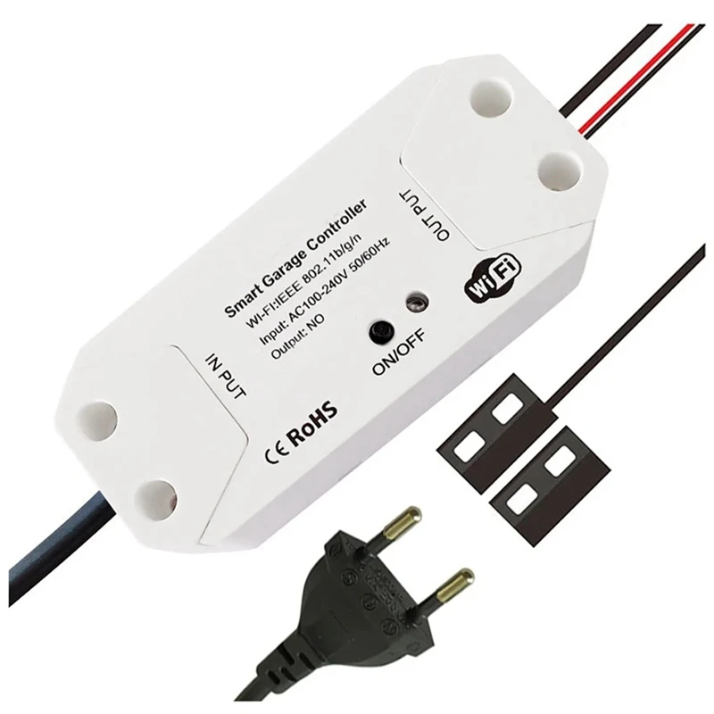 HOT! Tuya WIFI 2.4G Smart Garage Door Opener Controller Open And Close By Phone APP Compatible Alexa And Google Home