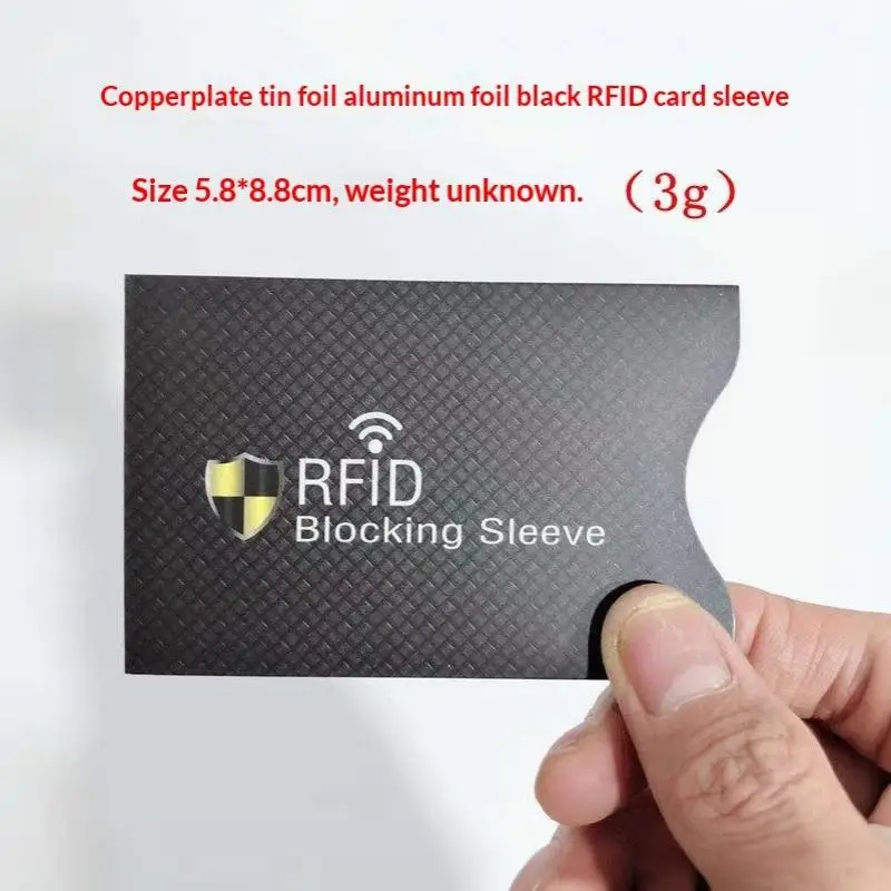 RFID Skimming Protection Card Sleeves 1/10PCS Aluminum Foil Anti Theft Covers for ID Credit Card Wallet Use