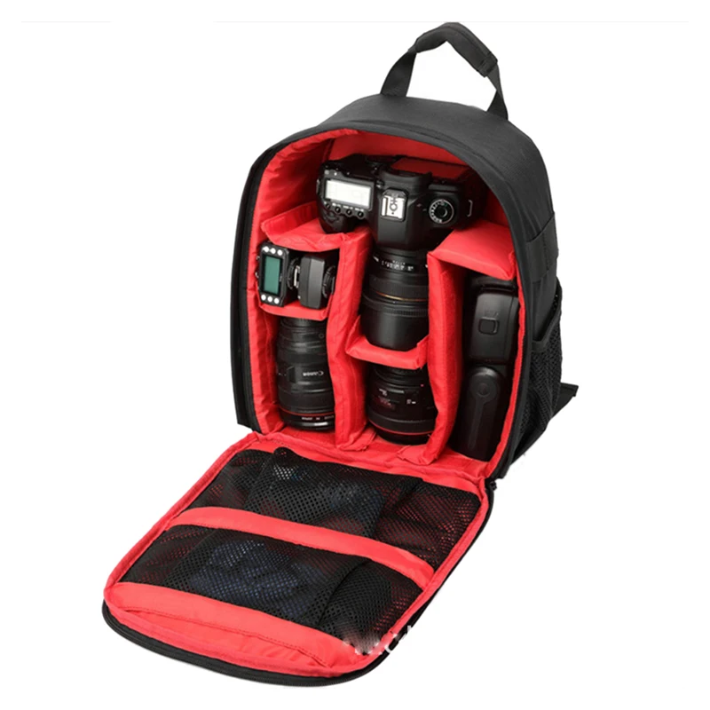 1PC Waterproof DSLR SLR Camera Soft Case Bags Backpack Rucksack