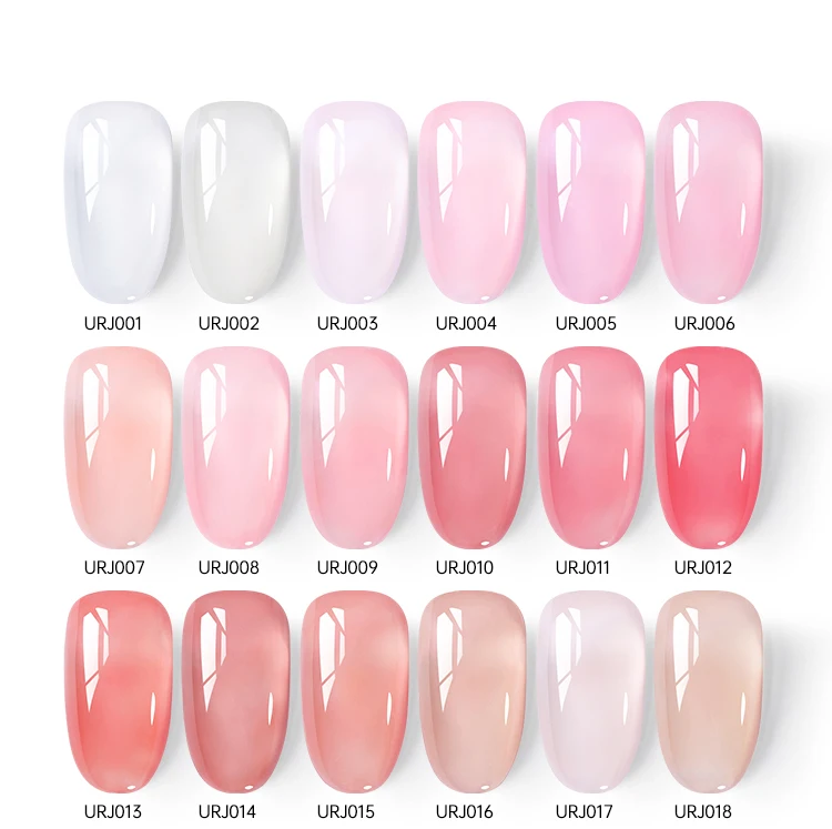 UR SUGAR 15 ml Blood Red Jelly Gel Nagellack Transluzente Farbe Kristall Nude Gel Nail Art Lack für Herbst Winter Maniküre – Detail 6