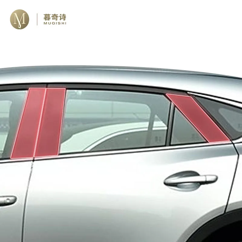 

pre cut car B/C pillar anti scratch PPF/TPU protective film transparent/carbon fiber sticker PPF For Mazda CX-4 2020-2024