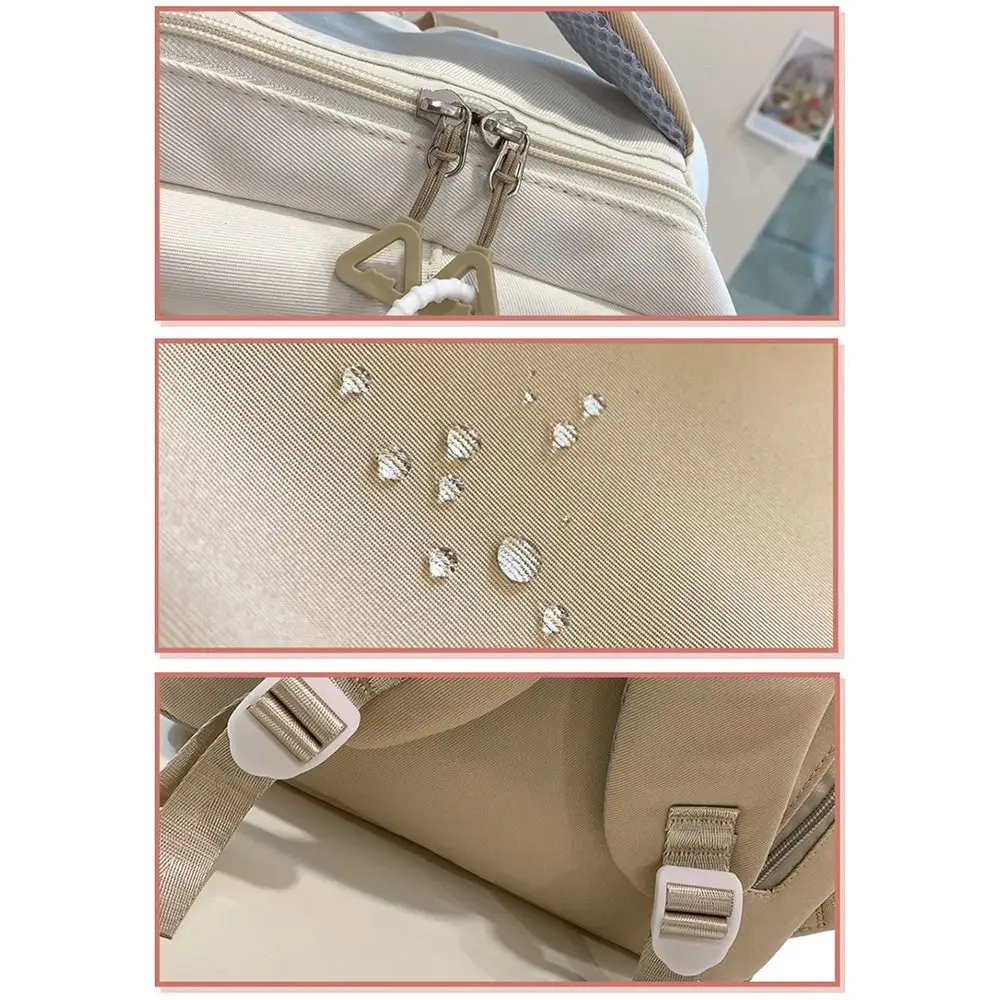 

Студенческие школьные сумки большой вместимости, износостойкая сумка через плечо с несколькими карманами для девочек, унисекс, регулируемые ремни