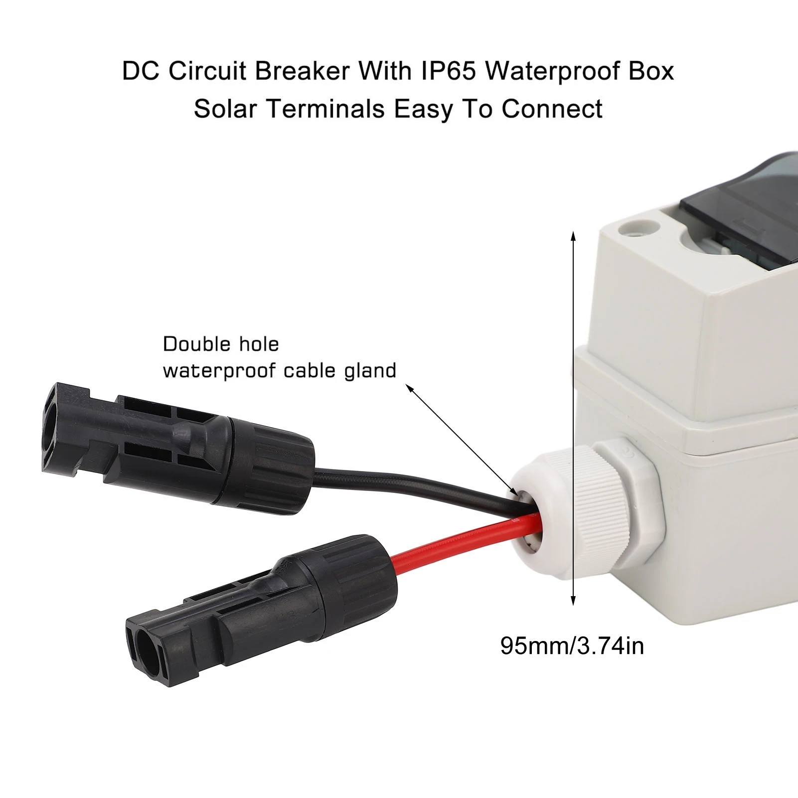 Solar Disconnect Switch  Outdoor Small Miniature Circuit Breaker with Din Rail Enclosure