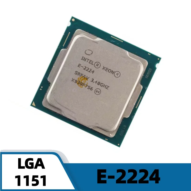 

Процессор Intel Xeon E-2224, 4 ядра, 4 потока, 3,40 ГГц, 8 МБ, 71 Вт, DDR4 LGA1151, для чипсетов C246, серверная материнская плата E2224