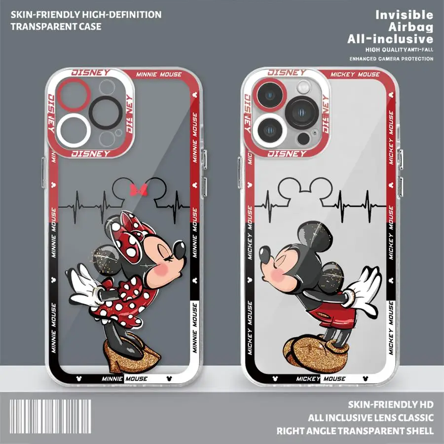 Disney Mickey Minnie Lover Phone Case for Xiaomi Mi 11 Lite 11T Pro 9A 10A 10C 12 12C 13C 5G Poco X3 NFC X3 Pro Silicone Cover