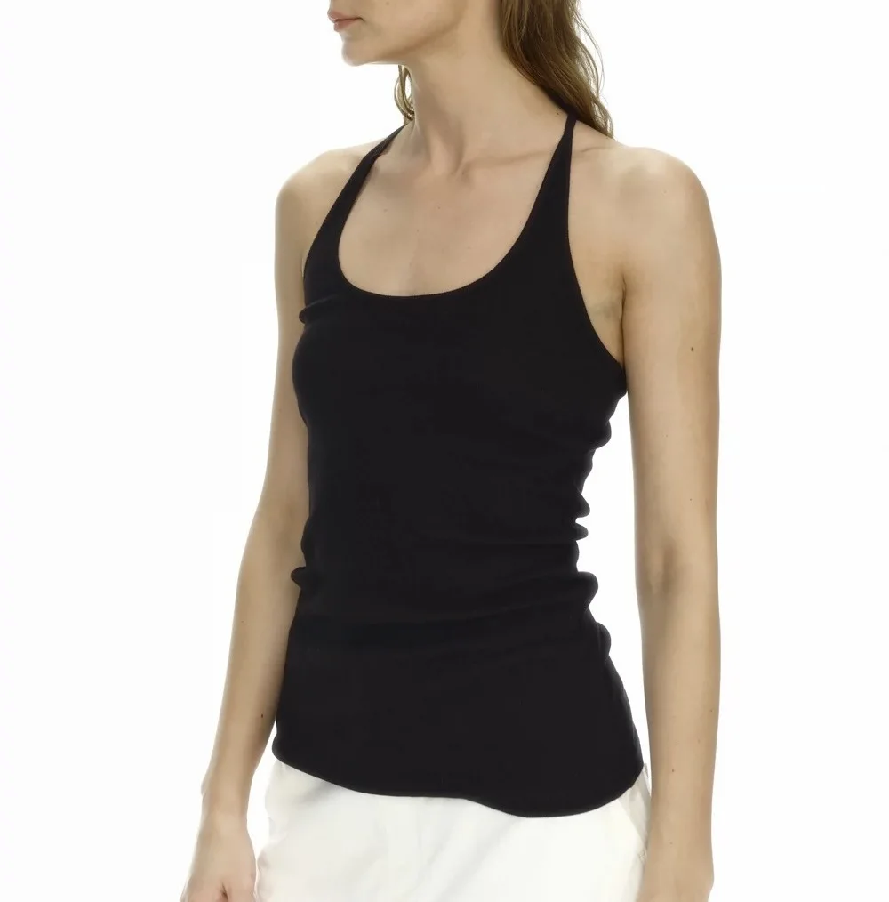 Korean Fashion Slim Gym T-shirts Women Sleeveless Y-shaped Halter Tops Y2K Sexy Sports Vintage Tees Cheap Clothes Woman Tshirts