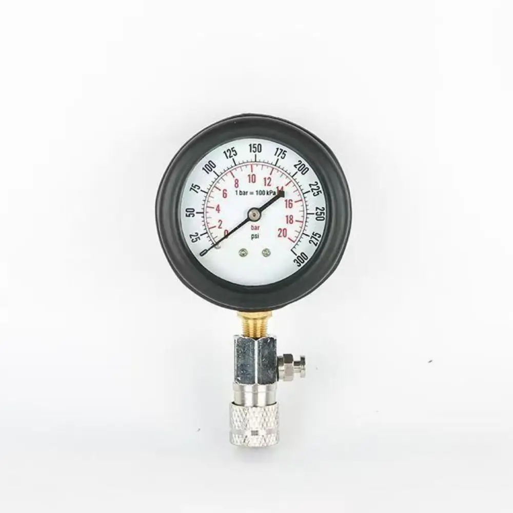 Professional Engine Compression Test Kit M10/12/14/18 Adapter 0-300 PSI Automotive Cylinder Tester Kit Pressure Gauge Tester