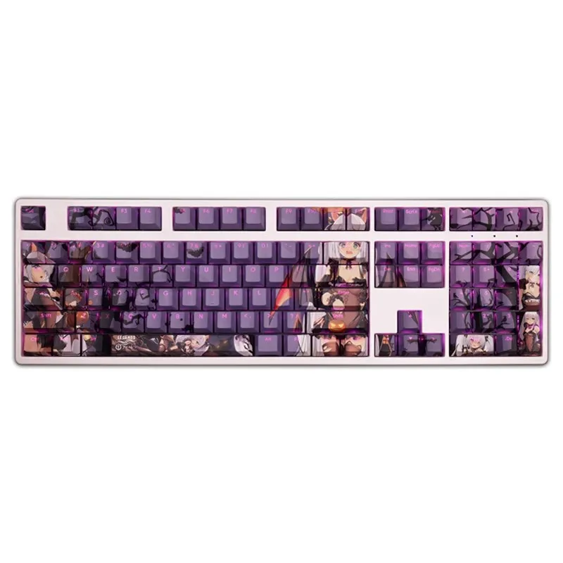 

108 Keys/set Azur Lane HMS Janus Keycap PBT Backlit Keycaps Anime Gaming Key Caps For ANSI 61 87 104 108 Keyboards