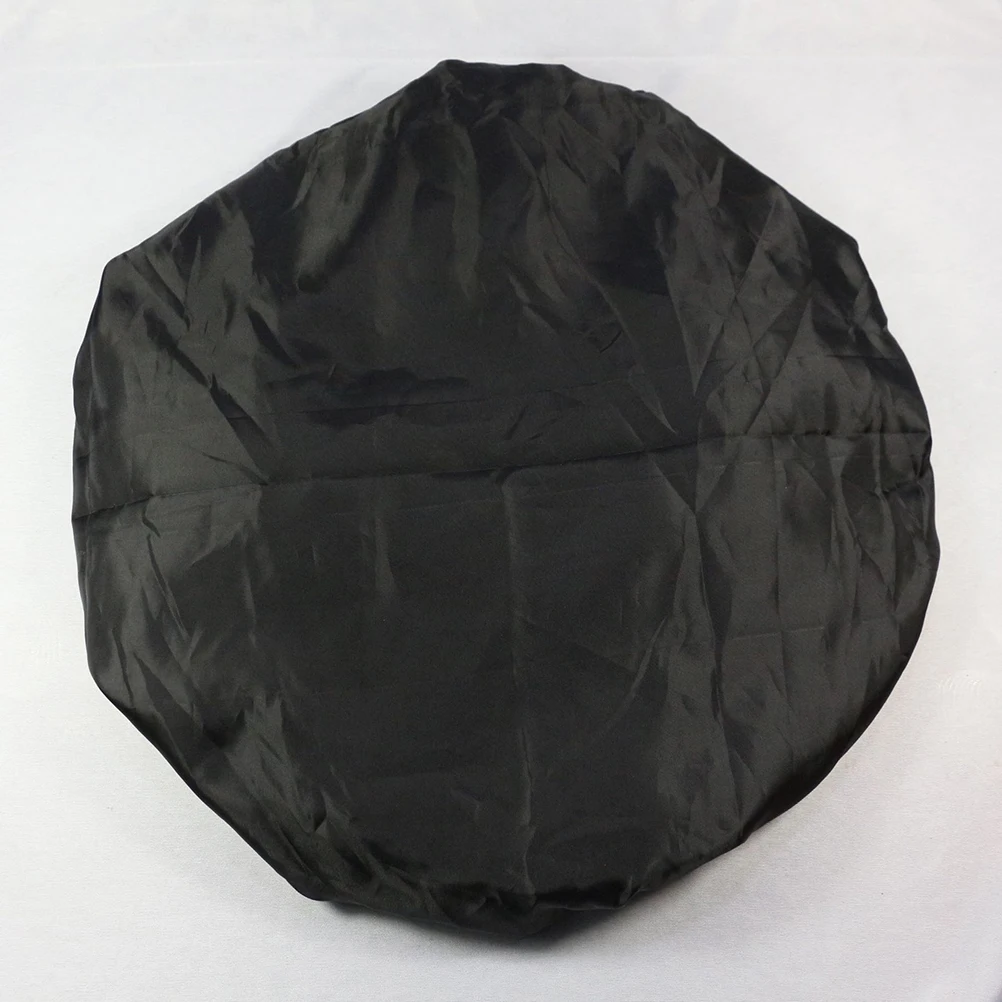 

Double Elastic Silk Satin Sleeping Cap Black Soft Comfortable Breathable Hair Protection Women Sleeping Hat