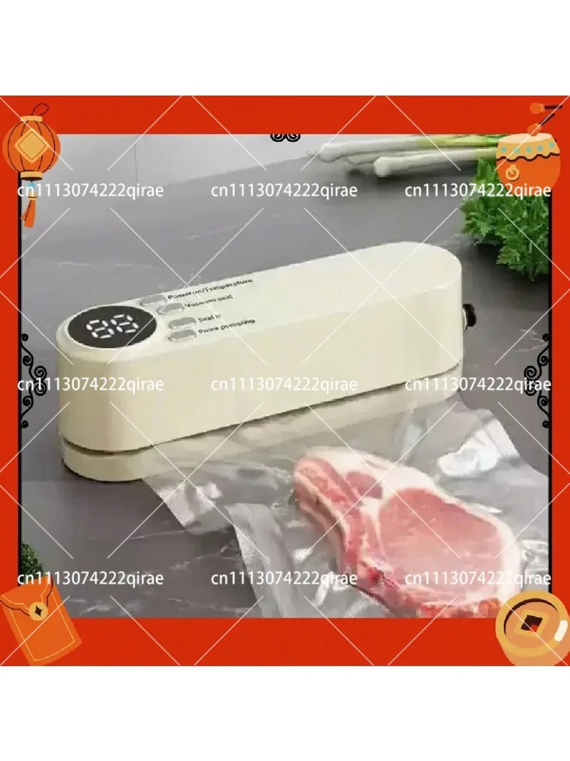 Digital Vacuum Sealer Machine for Food, Compact Portable Sealer Kit for Snacks Meat Veggies