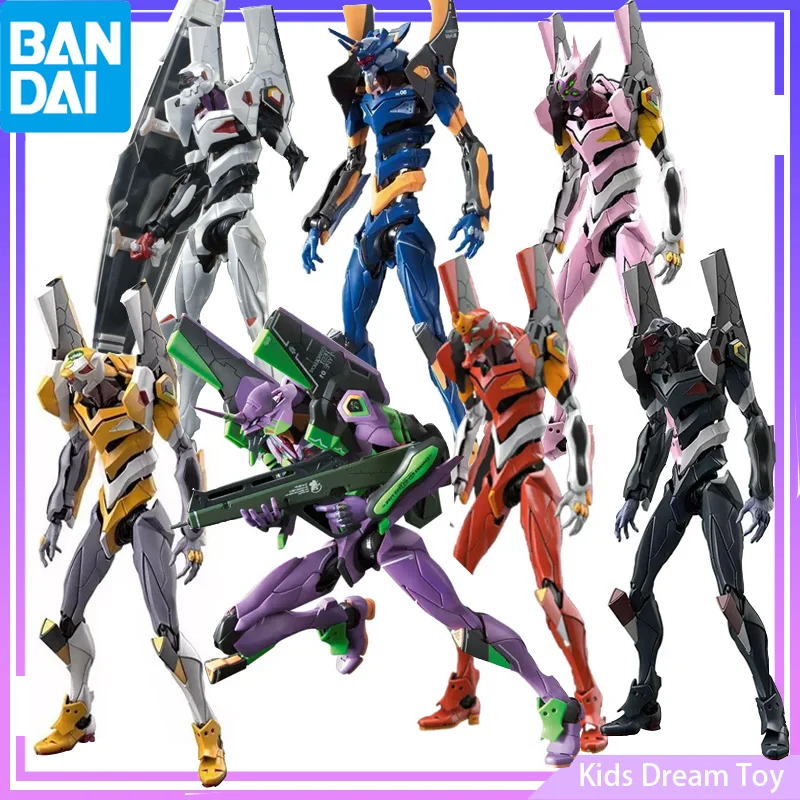 

Bandai Original RG EVA Anime EVANGELION UNIT 00 01 02 03 04 06 08 Collectible Assembly Model Action Figures Toys Gift For Kids