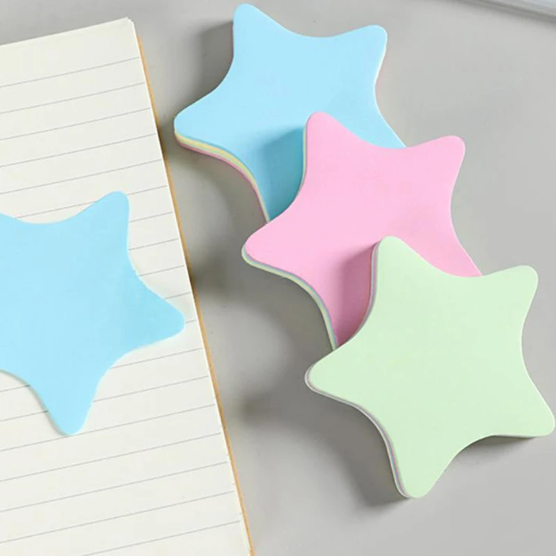 100Pages/Book Sticky Note Multiple Cute Decorative Shape Self‑Adhesive Memo Pads Planner Desk Organizer Craft Paper Supplies ZYF