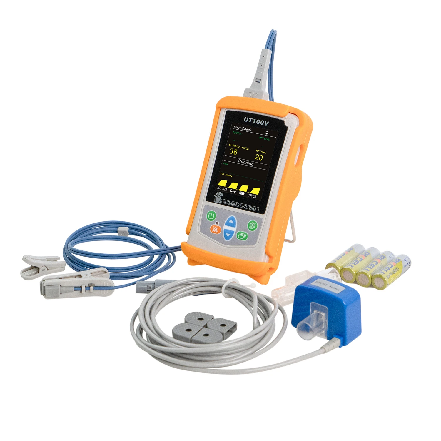 Pet Vterinary Hospital Use Portable Color Display Veterinary Portable Pulse Oximeter