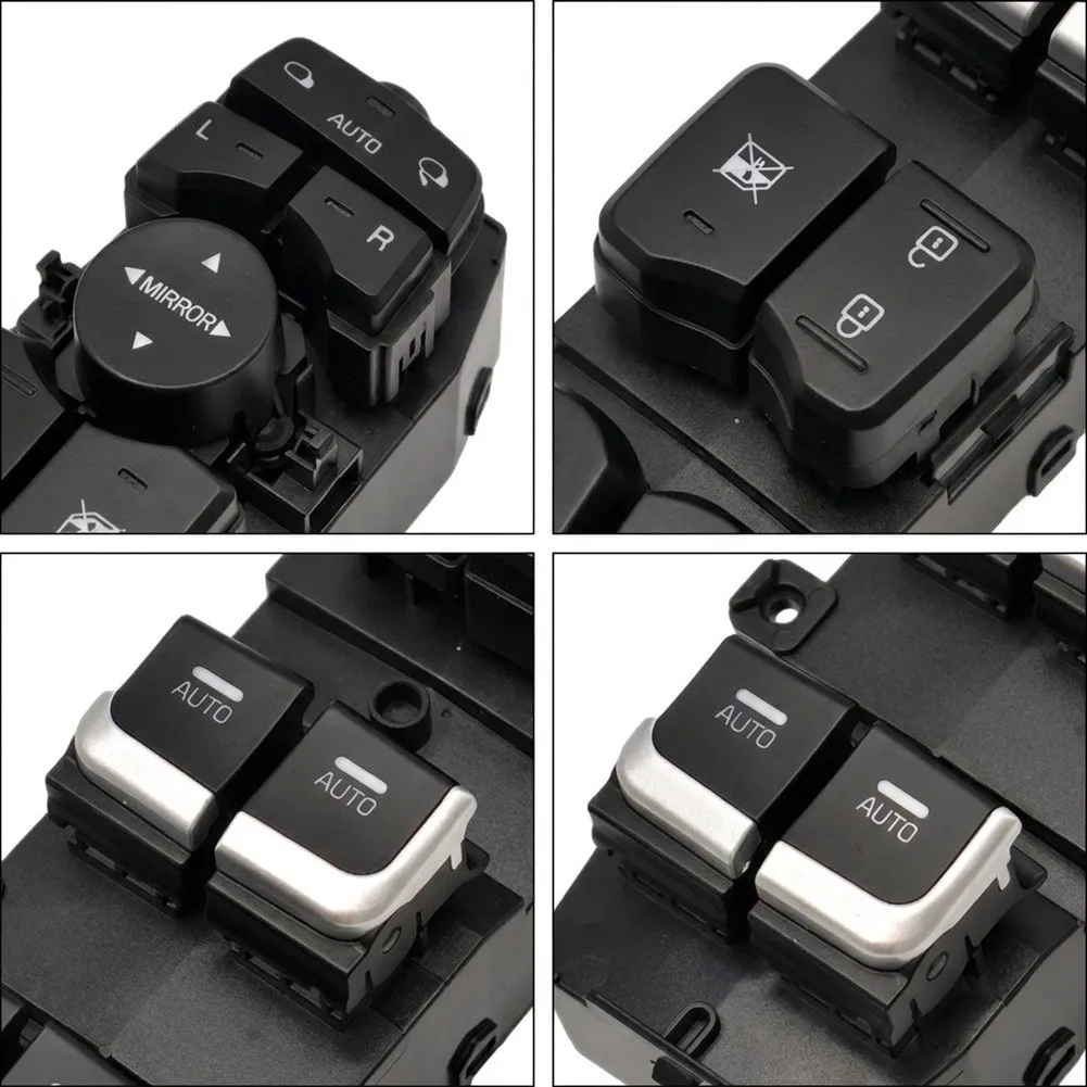 For KIA for sorento 2015-2022 Auto Window Control Power Window Switch Black ABS Plastic Construction Smooth Operation
