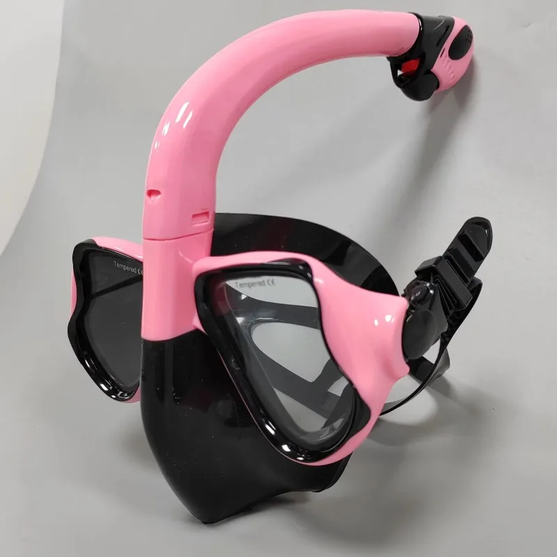 

Full Dry Snorkel Mask Set Silicone Adult Swim Diving Gear