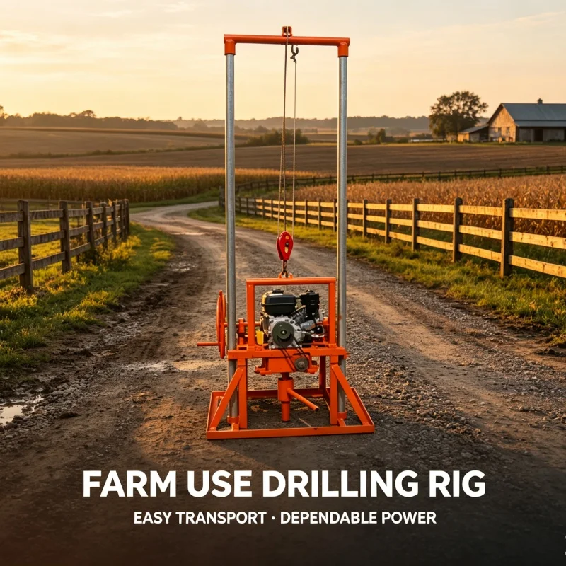 Customized Gantry‑frame Water Well Drilling Rig, Household Drilling Machine for Orchard Farmland Drought‑resistant Water Intake