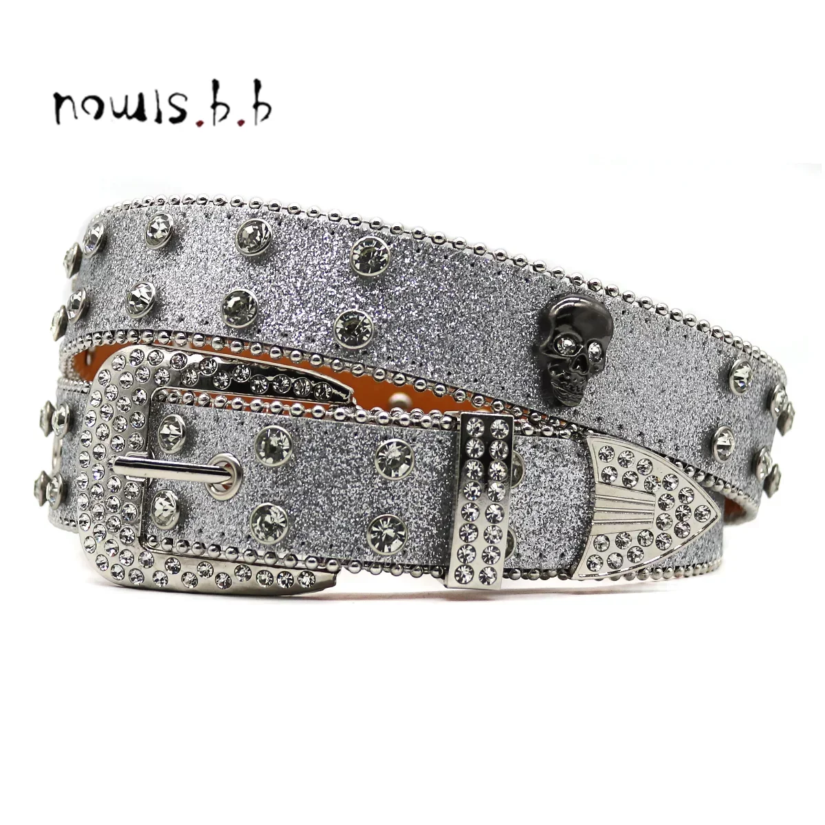 

Punk Rock Crystal Studded Belt Men Women Western Cowboy With Diamond Bing Bing Rhinestone Belt Disco E Girls For Jeans