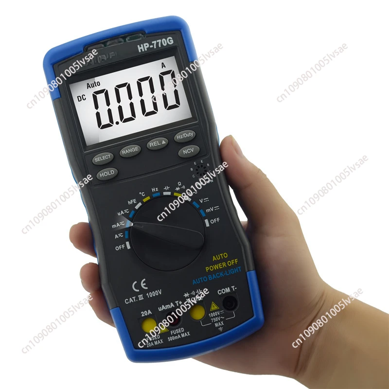 HP-770HC-APP True RMS Auto Ranging Digital Multimeter with NCV Feature and Temperature/Duty Cycle Test with Bluetooth