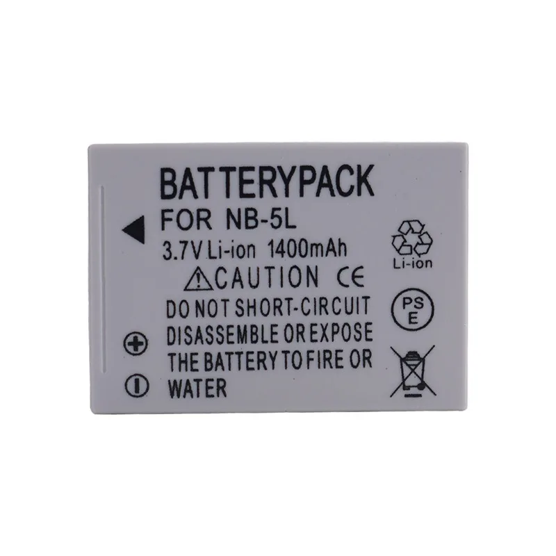 NB-5L NB-5LH Akumulator litowo-jonowy 1400 mAh do aparatu Canon Powershot S100, S110, SD700, SD790, SD850, SD900 IS — zdjęcie produktu 4