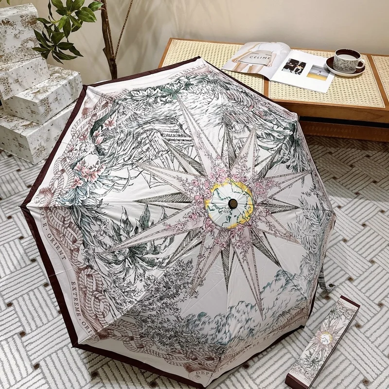 2026-new-black-lining-automatic-sun-rain-umbrella-uv-protection-foldable-parasol-lightweight-travel-umbrella-for-women-y2k