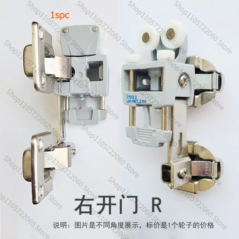 For WIN770 Folding Door Top Hanging Wheel Sliding Door Roller Hardware Accessories for Wardrobe Cabinet Bi-fold Door