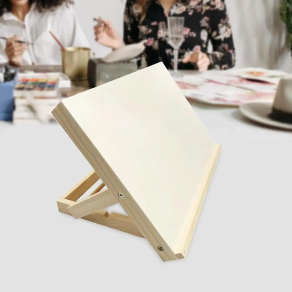 Foldable Tabletop Easel Adjustable Portable Wood Drawing Easel Lightweight Art Supply Sketching Painting Board Students Artist