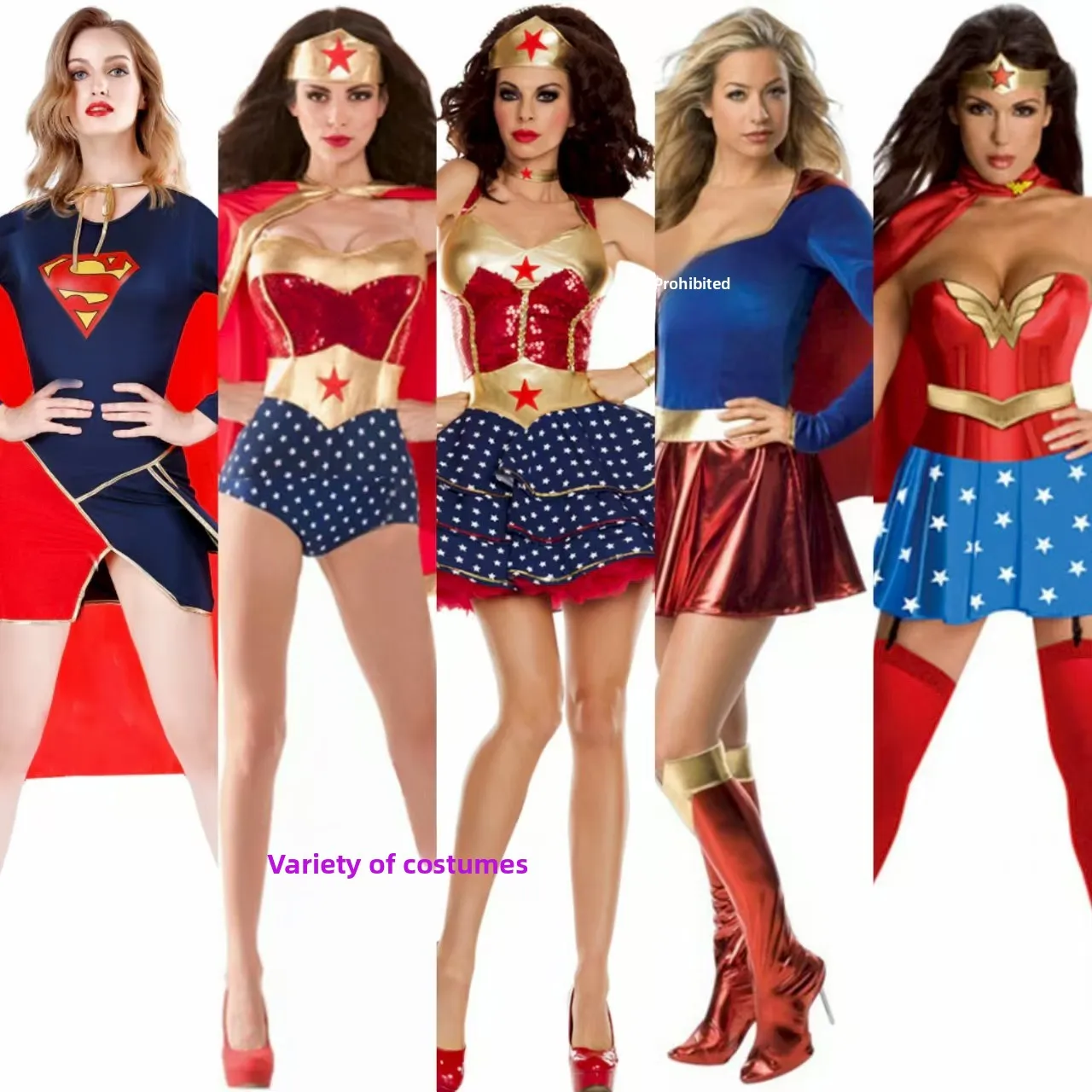 Superwoman loween Vestito Cosplay Cartoon Fem Supereroe Flng Tutina Costume Costume tradizionale cinese da donna Abbigliamento da palcoscenico