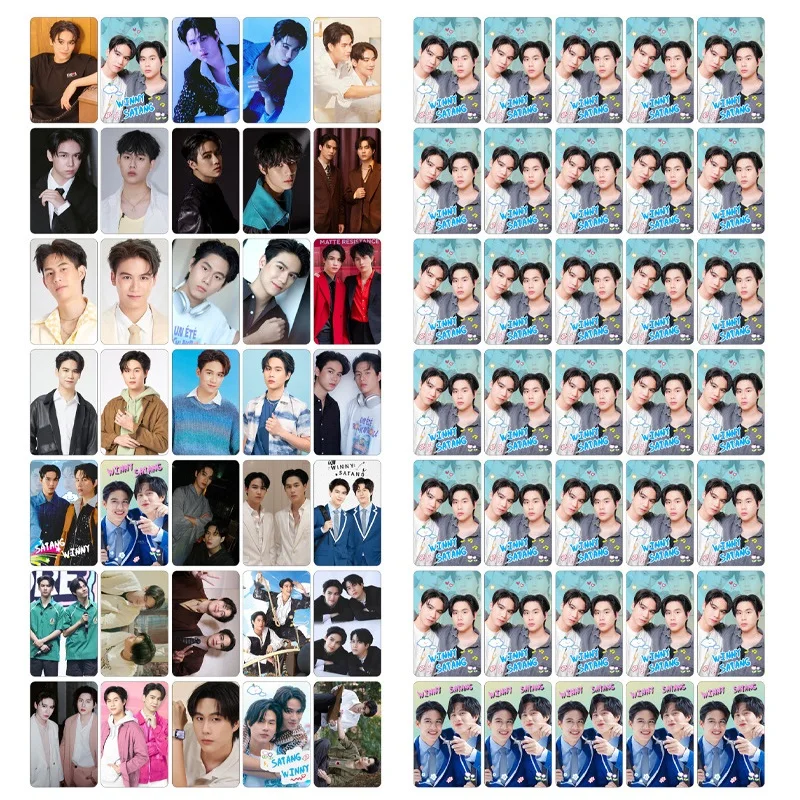 96 قطعة/المجموعة/مجموعة بطاقة لومو ليزر تايلاندية ستار WinnySatang - بطاقة صور درامية CP Winny & Satang HD مع ملصقات إضافية