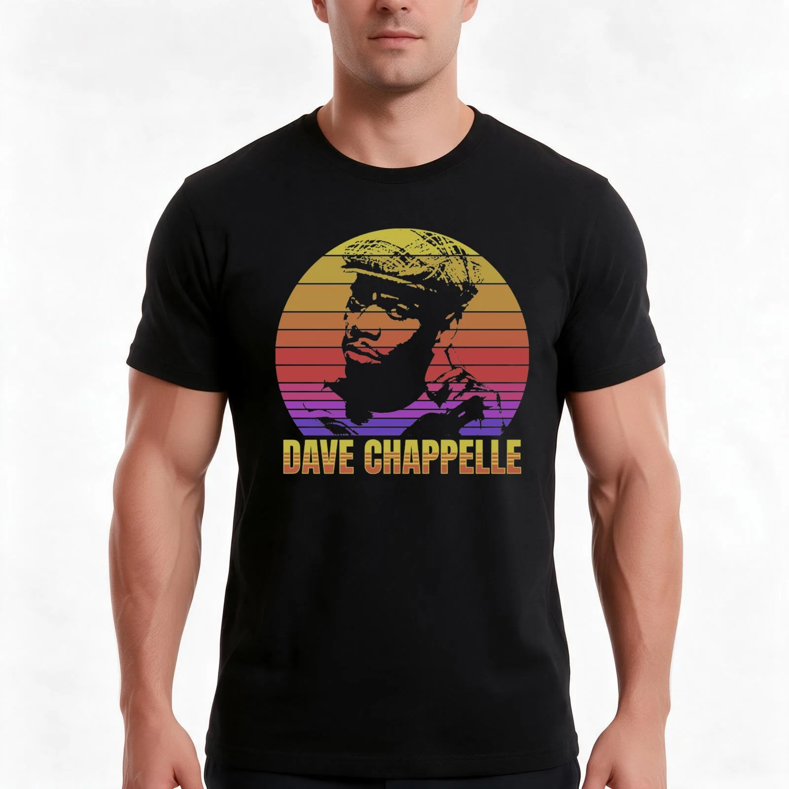 Dave Chappelle T-Shirt Summer Casual Cotton Tee Oversized Streetwear Tops Vintage Graphic Print Loose Fit Short Sleeve