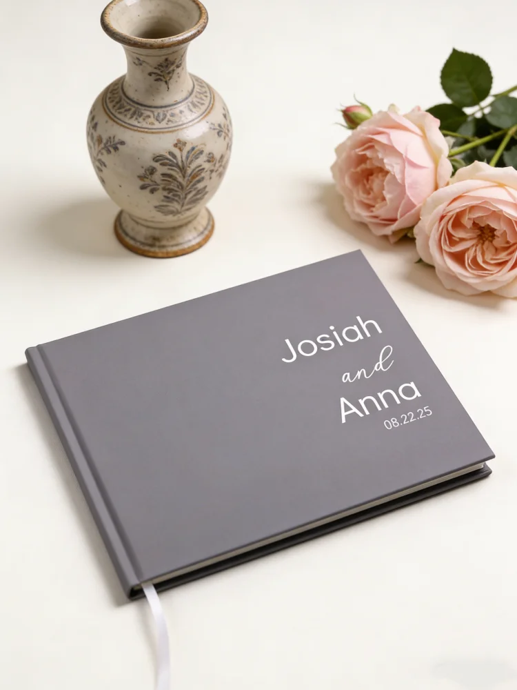 

Персонализированная свадебная книга для гостей с УФ-печатью, твердая обложка, роскошный альбом для подписей на свадебную церемонию и романтических воспоминаний