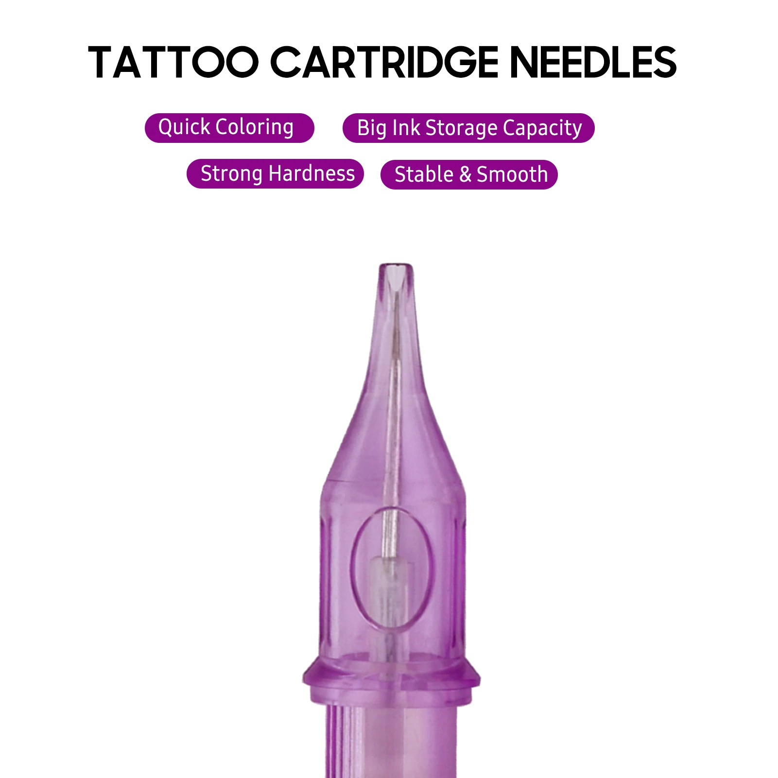 10Pcs 9RS Tattoo Cartridge Needles Tubes Hand Poke Sterilized Needle Accessories Kit Set Tattoo Supplies