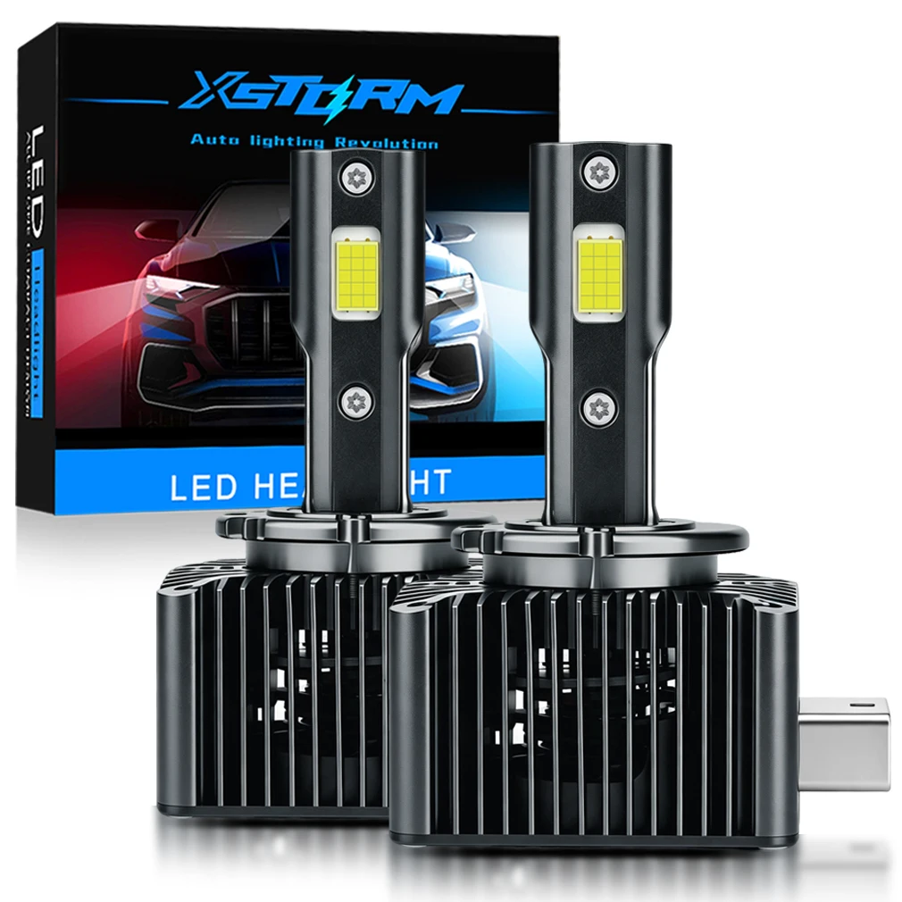 XSTORM D3S LED Headlights  HID D1S D2S D4S D1R D2R D3R Turbo LED 60000LM 300W Two-sided CSP Chip 6500K 4300K 90W Plug&Play