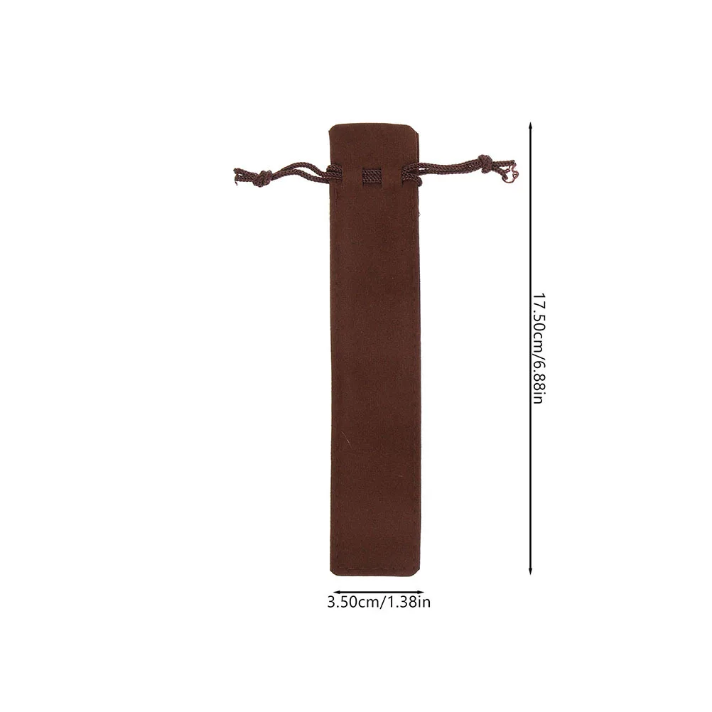 12Pcs Single Pen Bag Thickened Fabric Drawstring Pouch Multi-Purpose Organizer for Fountain Pens Markers Travel Friendly