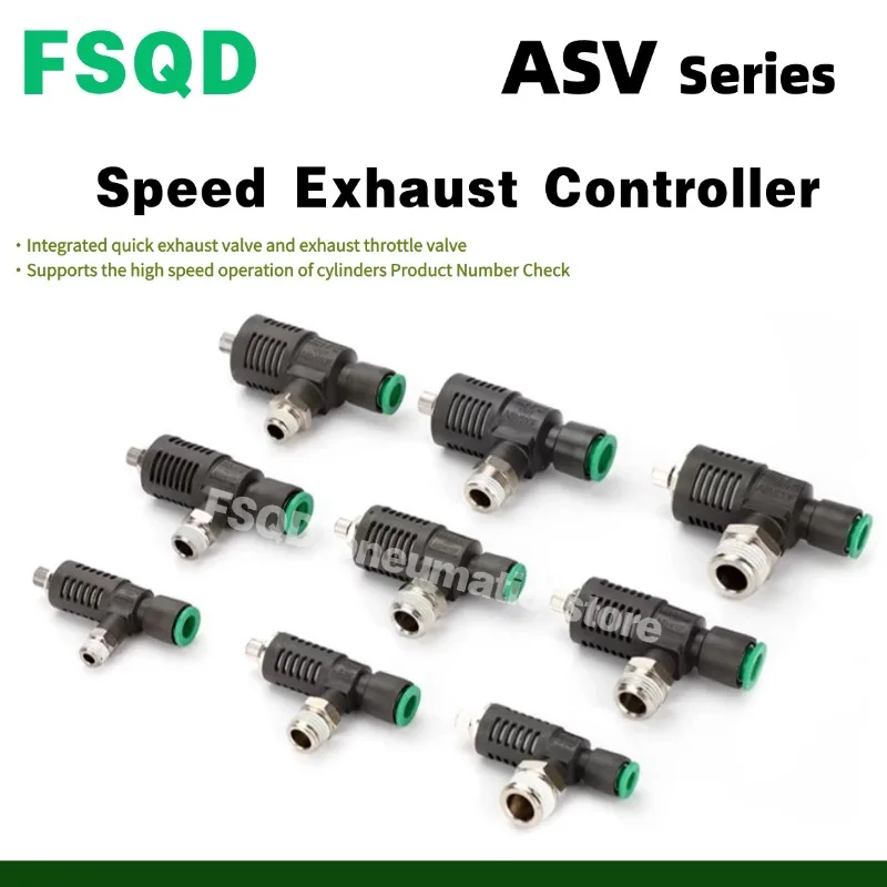 1PC ASV Speed Regulation Valve ASV310F-01-06S ASV310F-01-08S ASV210F ASV220F-M5-06 ASV310F-02-08S ASV410F-01-08S ASV Series