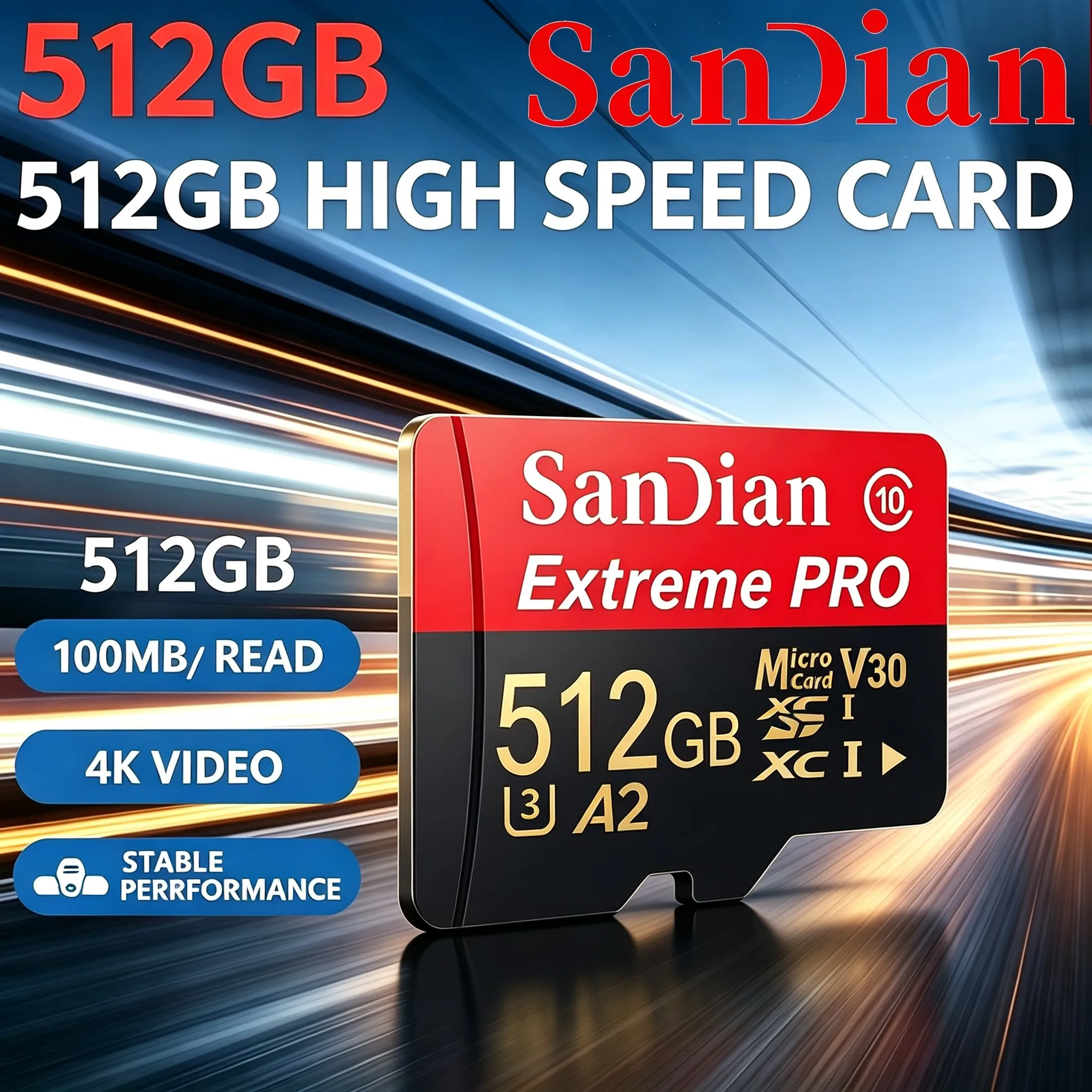 Best Micro TF SD Card 256GB 512GB 64GB 32GB Memory Card SD Cards TF Cards Photo Storage for Tablet/Speaker/VR Headset/PC Mac