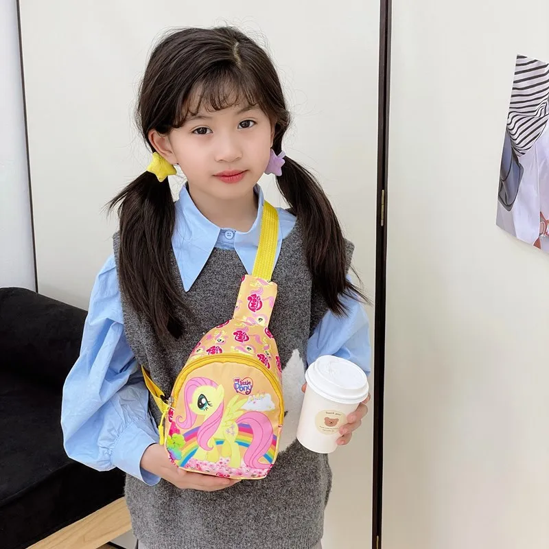 حقائب كروس ماي ليتل بونيز للفتيات على شكل وحيد القرن حقيبة كتف لطيفة للرياضة في الهواء الطلق وحقيبة صدر للسفر ومحفظة للعملات المعدنية هدية