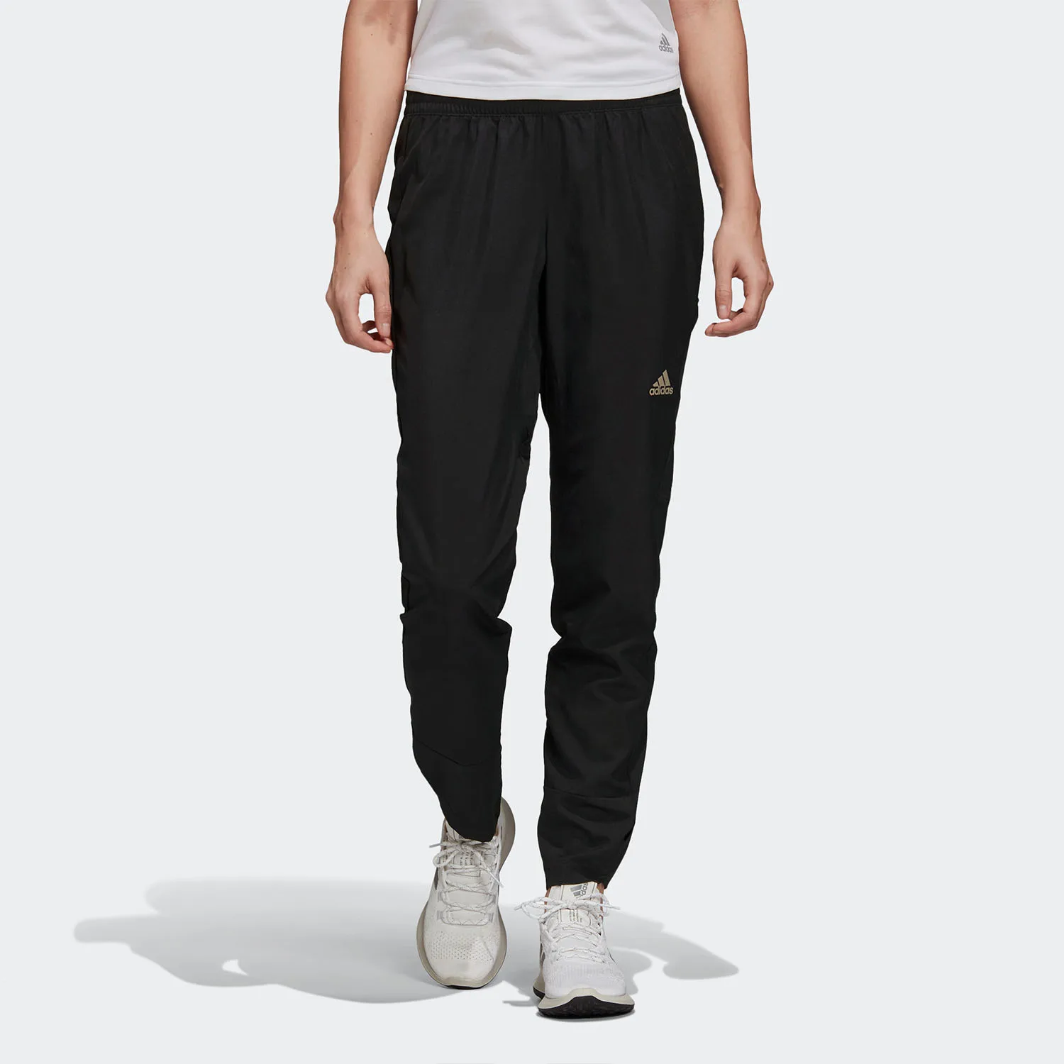 Adidas Official Genuine Women's Zipper Pocket Reflective Running Pants FT0479