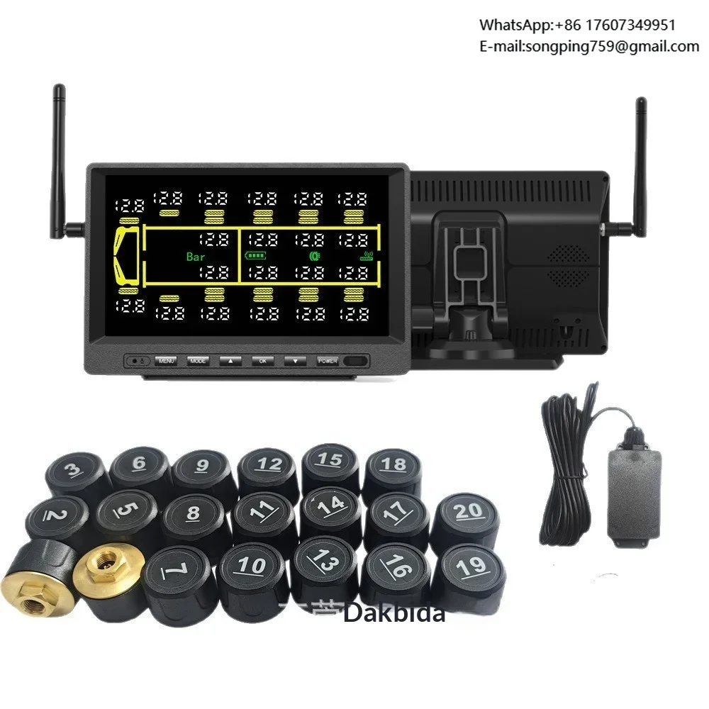 TPMS Digital Tire Pressure Monitor for Truck Bus Commercial  Mining Vehicles with 0-15bar Range